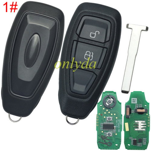 For Ford 2/3 button Keyless remote key  with PCF7953P/Hitag pro/ ID49 chip 434mhz for Ford Kuga 2015-2017 Ford C-max （2015-present） Ford focus （2014-2018） FCCID :KR5876268     apply for Ford kuga 2015-2018, pls choose button