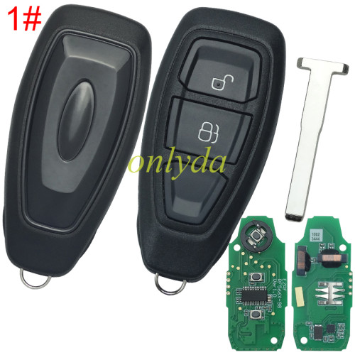 For Ford Focus 2/ 3 button  Keyless remote key  with 434mhz fcc ID :KR55WK48801,original chip is 04962, now use the replacement chip,apply for focus escape mondeo without chip, pls choose button