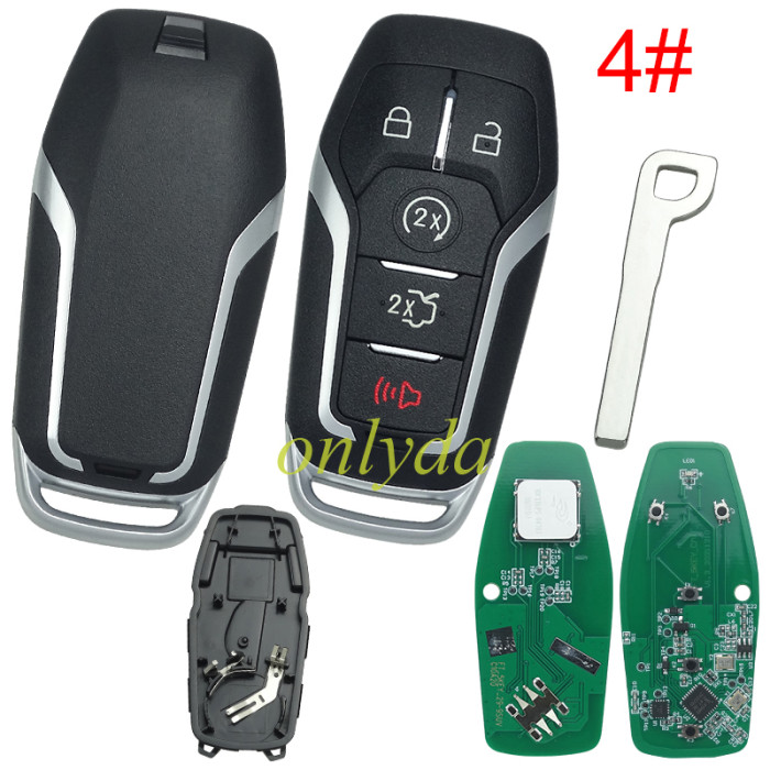 KYDZ Brand Ford Aftermarket remote key with 902mhz HITAG PRO/ 49chip/ NCF2951F Keyless FCC.M3N-A2C31243300  HU101, pls choose button