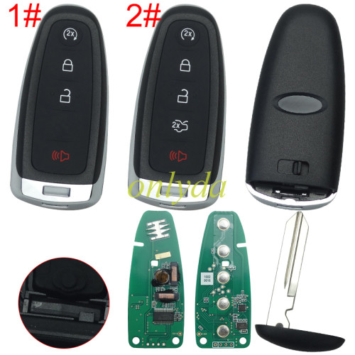 For Ford Keyless 4+1 button remote key with 4D63 chip -315mhz ASK model                               FCCID-M3N5WY8609 Smart Key For Remote Key For 2013 Ford escape Part Number: 164-R7995, pls choose button