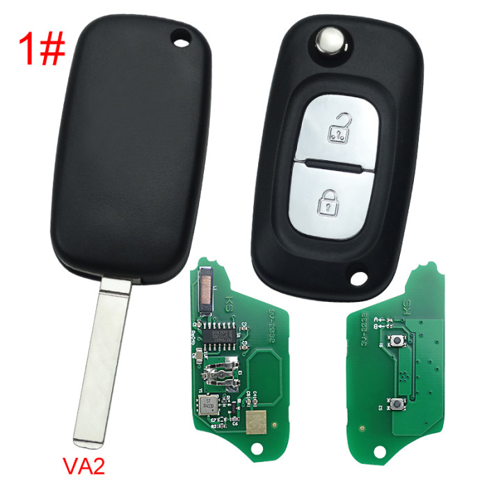 For Renault Modified 2 button remote key 7946 chip-434mhz