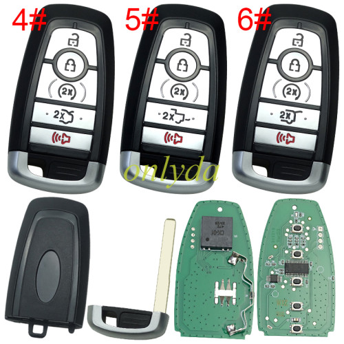 For Ford 2022-2024 keyless Smart Remote Key  902MHz  M3N-A3C054339 HITAG PRO ID49, pls choose button
