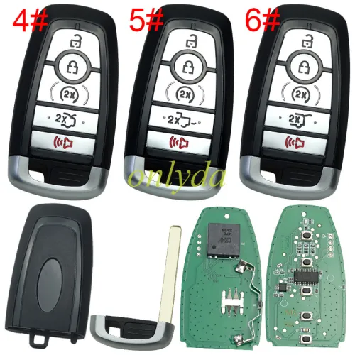 For Ford 2022-2024 keyless Smart Remote Key  902MHz  M3N-A3C054339 HITAG PRO ID49, pls choose button