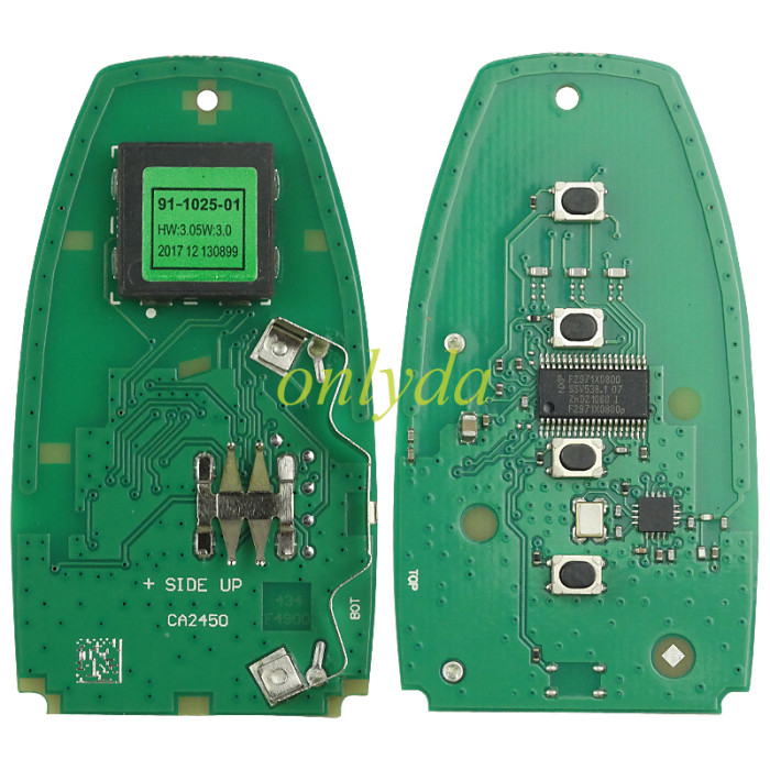 For 2020 Ford Mustang Cobra Way 3+1button Smart key 4B 315mhz 49 chip， pls choose button