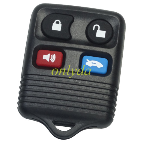 For  Ford 4button Remote control (Black） with 315mhz / 434mhz Changeable Frequency by press button