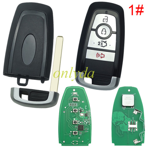 For 2020 Ford Mustang Cobra Way 3+1button Smart key 4B 315mhz 49 chip， pls choose button