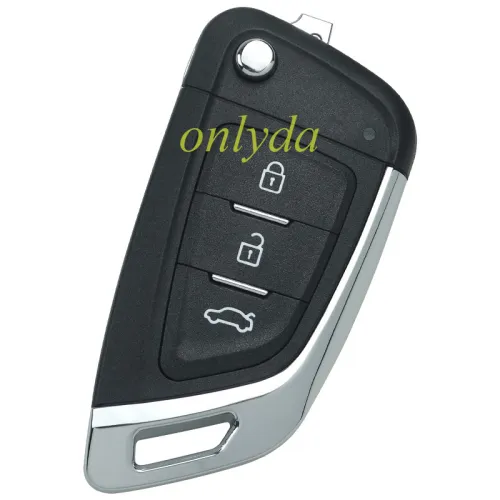 XKKFO6EN for XHORSE 2nd Generation Wire Remote Key Knife Flip 3 Buttons English
