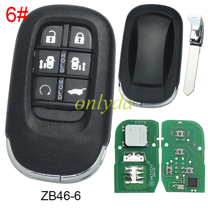KEYDIY Remote key 2/3/4/6 button ZB45 smart key for KDX2 and KD MAX