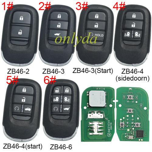 KEYDIY Remote key 2/3/4/6 button ZB45 smart key for KDX2 and KD MAX