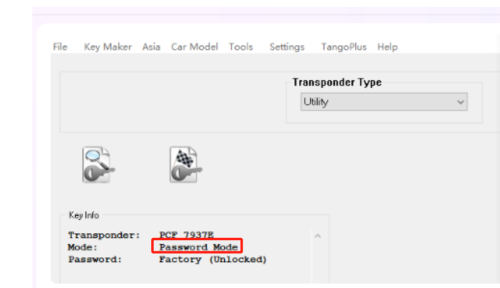 Original PCF7937EA transpondor Chip for GM. Use tango read,it shows password model/ blank model unlock