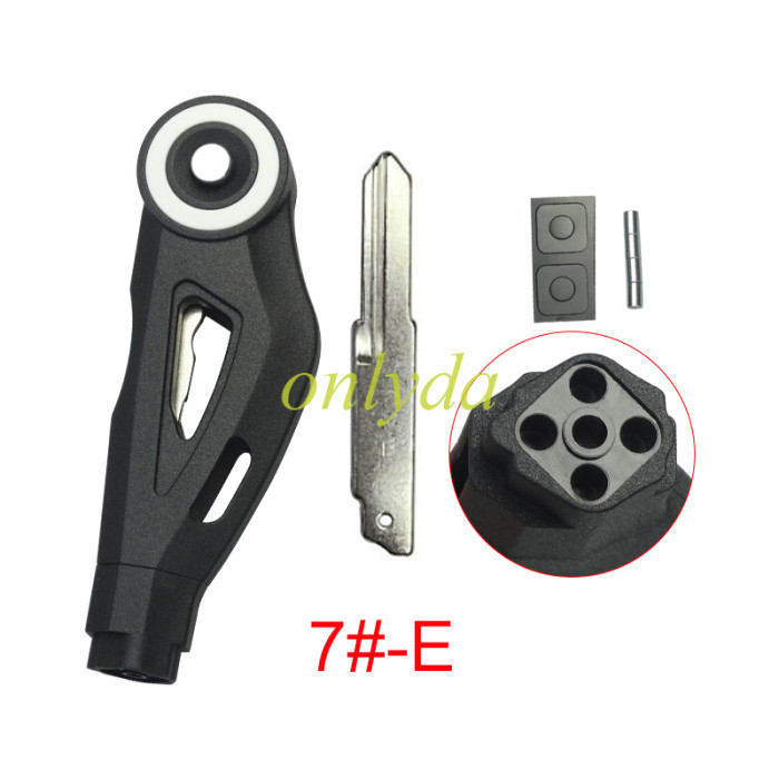 KAWASAKI motorcycle key blank without logo White circle , pls choose blade