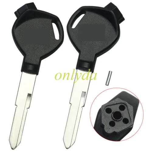 For Honda-Motor bike key blank with left blade with badge