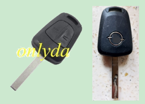 For Opel 2 button remote key shell with original badge place