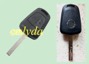 For Opel 2 button remote key shell with original badge place