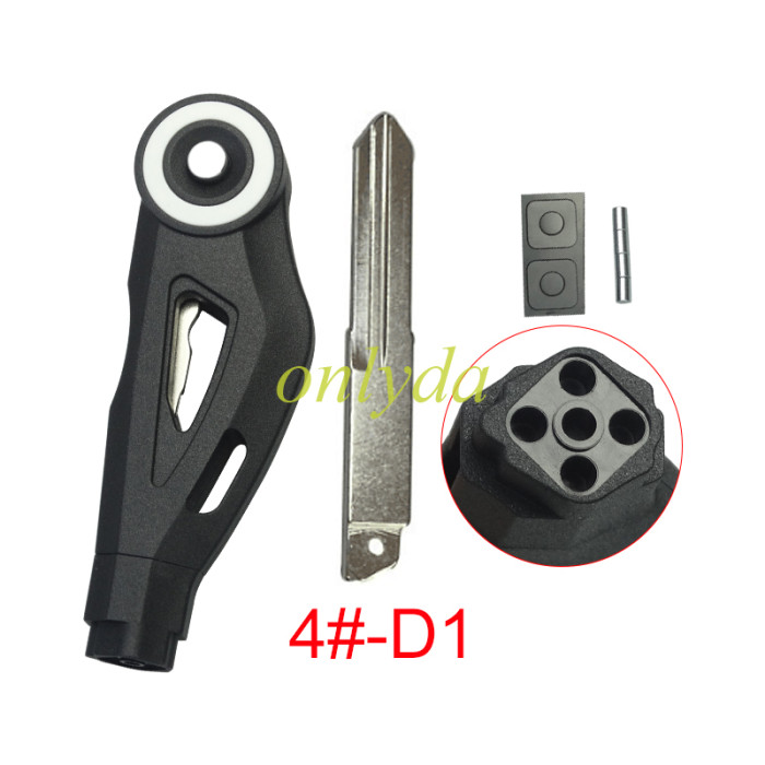 KAWASAKI motorcycle key blank without logo White circle , pls choose blade