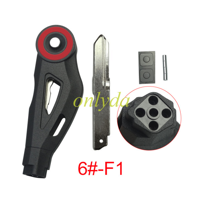 For KAWASAKI motorcycle key blank without logo red circle , pls choose blade