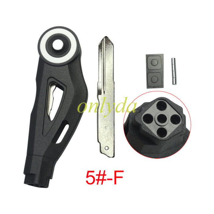 KAWASAKI motorcycle key blank without logo White circle , pls choose blade