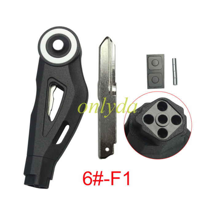 KAWASAKI motorcycle key blank without logo White circle , pls choose blade