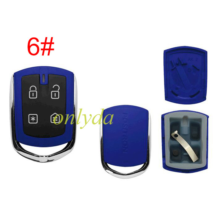 For Brazil remote Key blank & 4 button, pls choose color