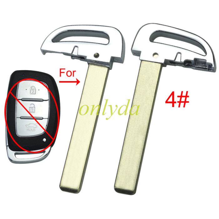 For Hyundai  remote key blade, pls choose blade type