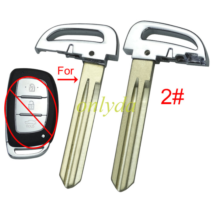 For Hyundai  remote key blade, pls choose blade type