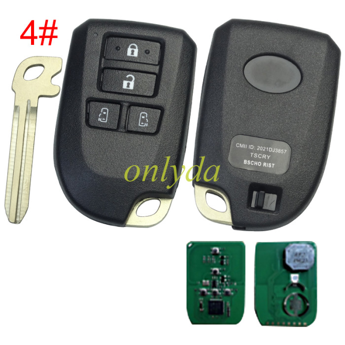 For Toyota YARIS  VIOS 2/3 Button  315/433/434mhz 8A Chip  BS1EW  0010/0011/0182(39） 1# 314mhz 2#312mhz-314mhz 3#314mhz-315mhz 4#433.92mhz 5#433mhz-434mhz, pls choose mhz