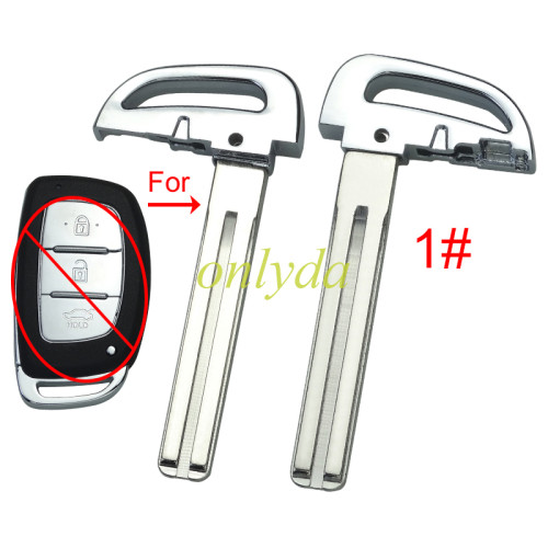 For Hyundai  remote key blade, pls choose blade type