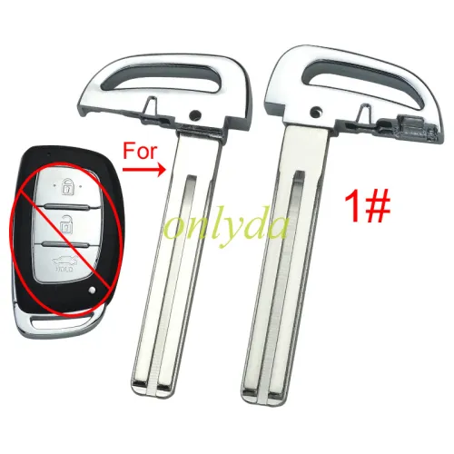 For Hyundai  remote key blade, pls choose blade type