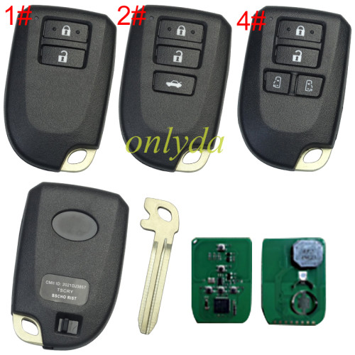 For Toyota YARIS  VIOS 2/3 Button  315/433/434mhz 8A Chip  BS1EW  0010/0011/0182(39） 1# 314mhz 2#312mhz-314mhz 3#314mhz-315mhz 4#433.92mhz 5#433mhz-434mhz, pls choose mhz