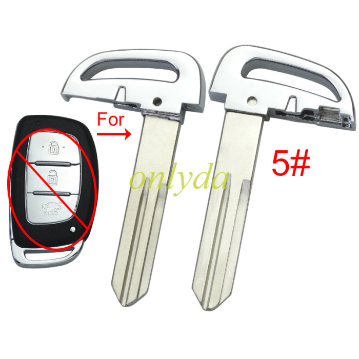 For Hyundai  remote key blade, pls choose blade type