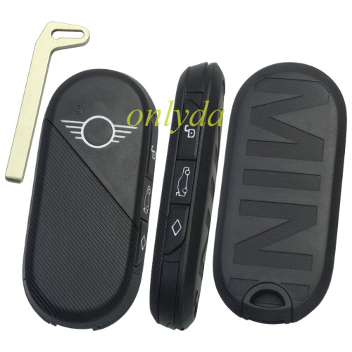 For BMW MINI remote key shell with blade , MINI printed on the back With badge
