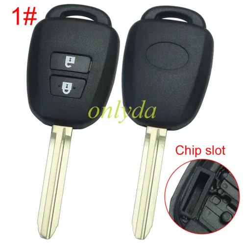 For Toyota  remote key blank with oval badge place, pls choose the button