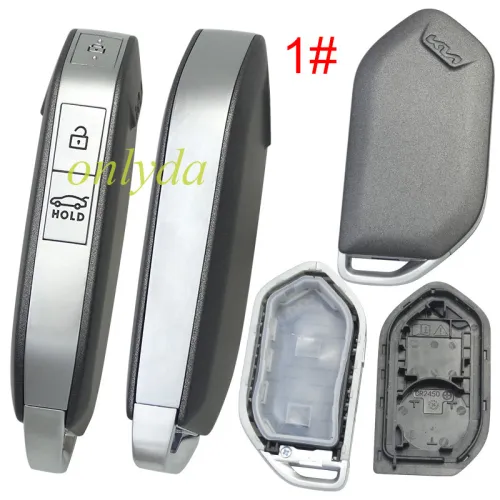 For Kia  remote key shell black color with badge ， pls choose button