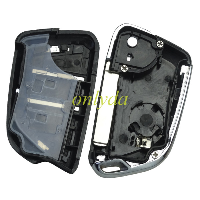 For Peugeot modified key shell  with VA2 blade, with Badge place, With battery holder, pls choose button