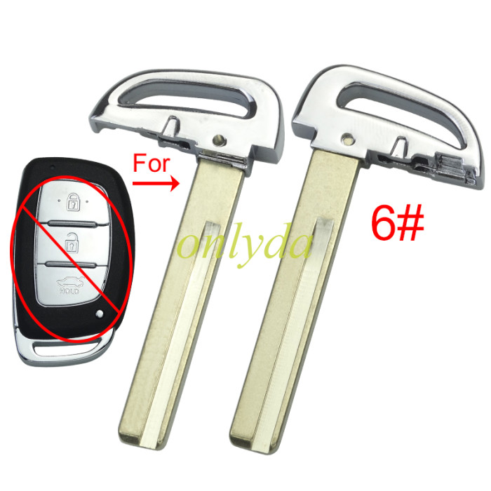 For Hyundai  remote key blade, pls choose blade type