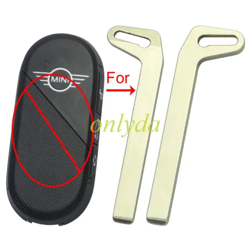 For BMW MINI remote key  emergency Blade