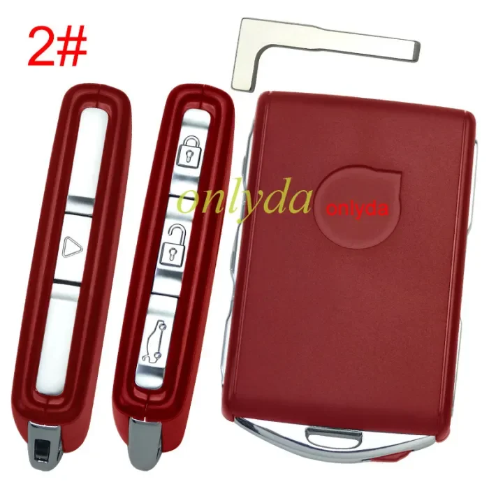 For VOLVO remote replacement key shell with badge , pls choose colors.