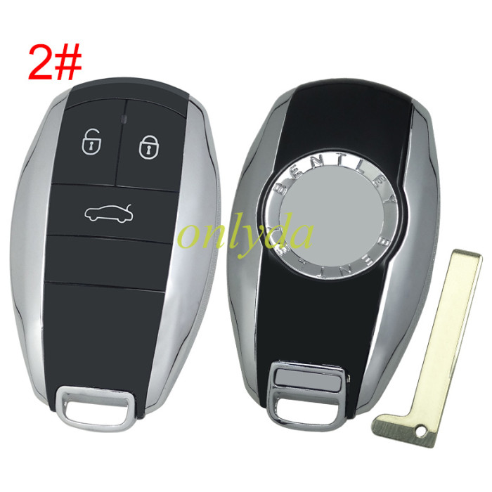 For KYDZ Bentley  remote key  5M systerm MLB Keyless 434mhz,  For Bentley Flying Spur (after 2020), Flying Spur Plug - in Hybrid (after 2022), Bentayga (after 2016), Bentayga Plug- in Hybrid(after 2019), Continental GT (after 2016), pls choose key shell button