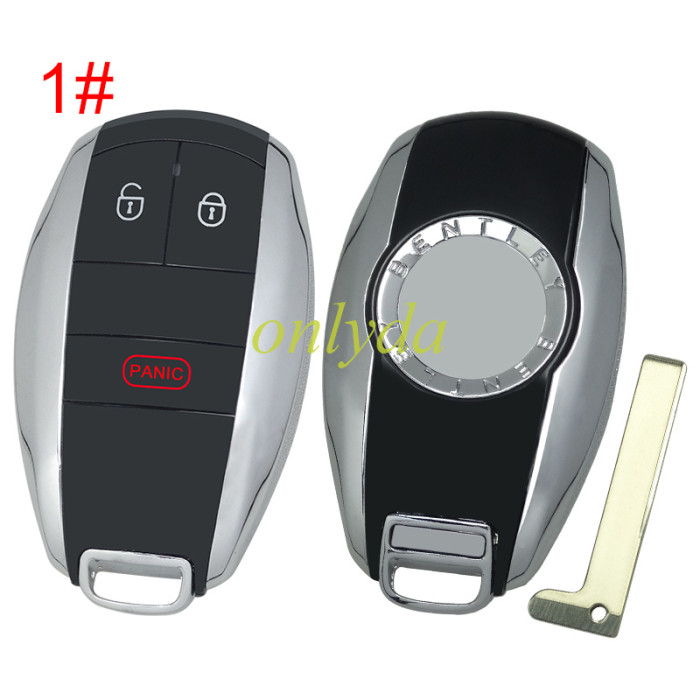 For KYDZ Bentley  remote key  5M systerm MLB Keyless 434mhz,  For Bentley Flying Spur (after 2020), Flying Spur Plug - in Hybrid (after 2022), Bentayga (after 2016), Bentayga Plug- in Hybrid(after 2019), Continental GT (after 2016), pls choose key shell button
