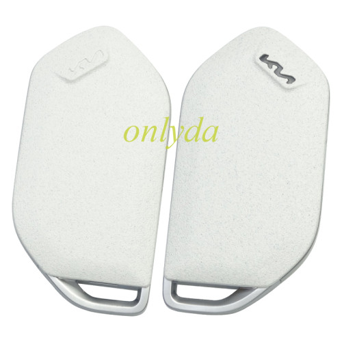 For Kia  remote key shell White color with badge ， pls choose button