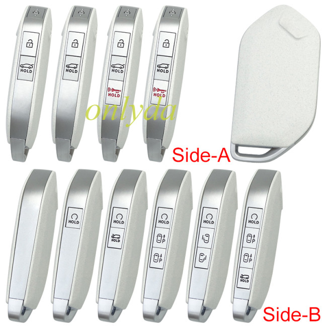 For Kia remote key shell White color without badge , pls choose button