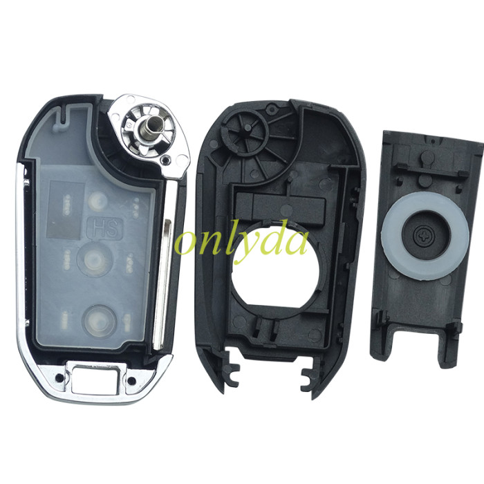 For Peugeot remote key 434mhz FSK , AES 4A chip with HU83 balde, Peugeot 308 ，4008 Citroen C3 C5 C6, 08454610 HUF8435 2015DJ2893 PN:9809825177, pls choose the model