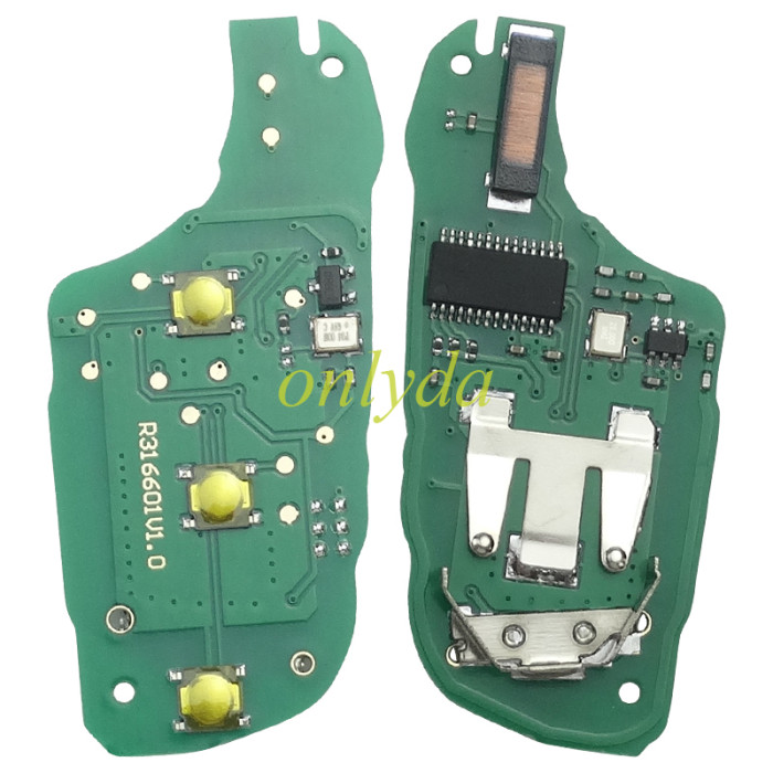 For Peugeot remote key 434mhz FSK , AES 4A chip with HU83 balde, Peugeot 308 ，4008 Citroen C3 C5 C6, 08454610 HUF8435 2015DJ2893 PN:9809825177, pls choose the model