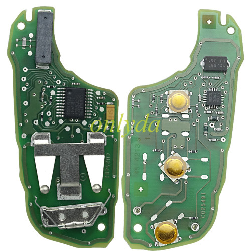For Peugeot 508  remote key 434MHZ  FSK  46 chip with HU83 blade original PCB+  Aftermarket shell, pls choose button