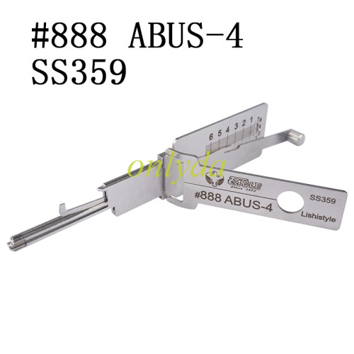 #888 ABUS-4 SS359 2 in 1 decode and lockpick for Civil lock