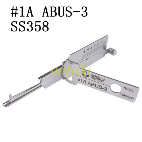 #1A ABUS-3 SS358 2 in 1 decode and lockpick for Civil lock