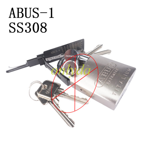 ABUS-1 SS308 2 in 1 decode and lockpick for Civil lock