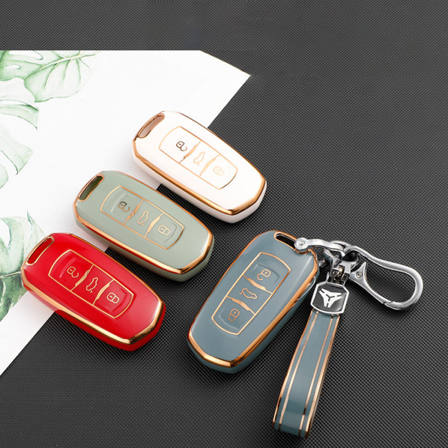 New Emgrand GS, Vision X6, SUV Boyue, GL Borui, EC7 King Kong RS, Geely TPU protective key case,please choose the color.