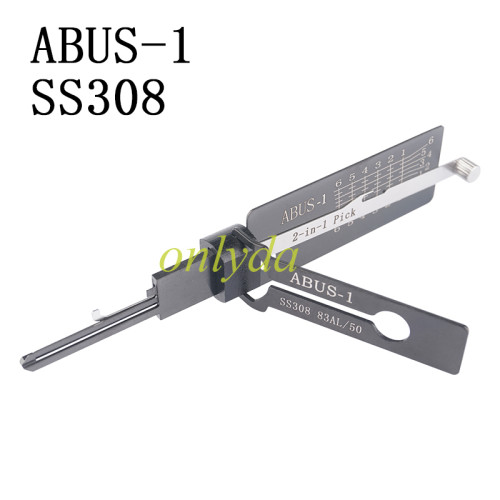 ABUS-1 SS308 2 in 1 decode and lockpick for Civil lock