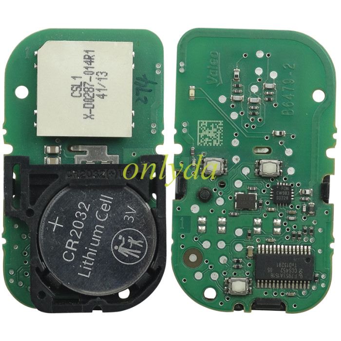 For Chery original smart 3 button  remote key with 4A chip 434mhz